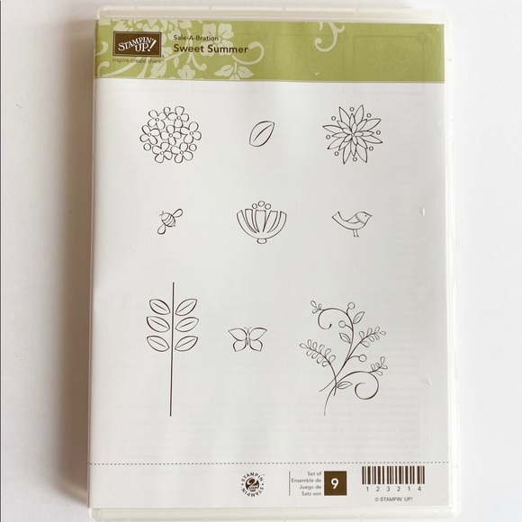 Stampin' Up Sweet Summer Mount Stamps Set